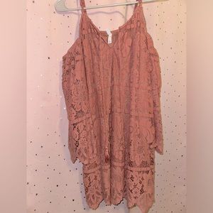 Lace off the holder dress